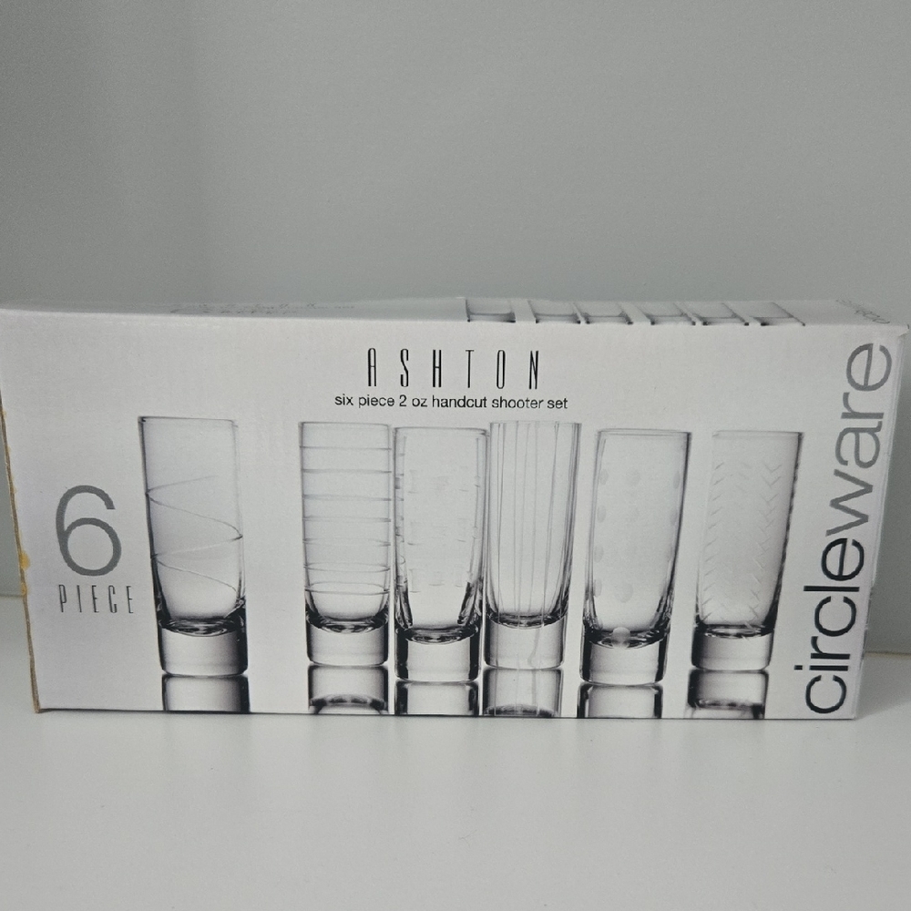 Ashton 6-Piece Clear Shooter Set- New In Box
